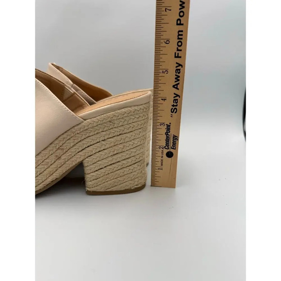 Oasis Society - Platform Beige Espadrille Mule Size 9 - Picture 3 of 8